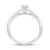 14k White Gold Womens Round Diamond Solitaire Bridal Wedding Engagement Ring 1/4 Cttw