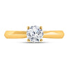 14k Yellow Gold Womens Round Diamond Solitaire Bridal Wedding Engagement Ring 3/4 Cttw