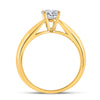 14k Yellow Gold Womens Round Diamond Solitaire Bridal Wedding Engagement Ring 3/4 Cttw