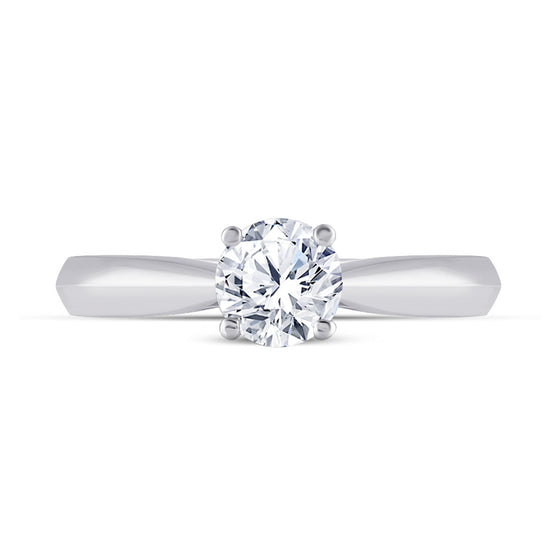 14k White Gold Round Diamond Solitaire Bridal Wedding Engagement Ring 3/4 Cttw