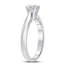 14k White Gold Round Diamond Solitaire Bridal Wedding Engagement Ring 3/4 Cttw