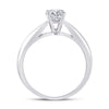 14k White Gold Round Diamond Solitaire Bridal Wedding Engagement Ring 3/4 Cttw
