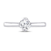 14k White Gold Womens Round Diamond Solitaire Bridal Wedding Engagement Ring 1/2 Cttw