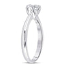 14k White Gold Womens Round Diamond Solitaire Bridal Wedding Engagement Ring 1/2 Cttw