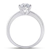 14k White Gold Womens Round Diamond Solitaire Bridal Wedding Engagement Ring 3/4 Cttw