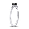 10k White Gold Round Diamond Solitaire Bridal Wedding Engagement Ring 1/3 Cttw