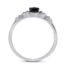 10k White Gold Round Diamond Solitaire Bridal Wedding Engagement Ring 1/3 Cttw