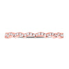 10k Rose Gold Womens Round Diamond Scalloped Stackable Band Ring 1/8 Cttw