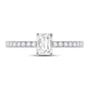 14k White Gold Emerald Diamond Solitaire Bridal Wedding Engagement Ring 1 Cttw