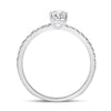 14k White Gold Emerald Diamond Solitaire Bridal Wedding Engagement Ring 1 Cttw
