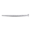 10k White Gold Womens Round Diamond Stackable Bangle Bracelet 1/2 Cttw