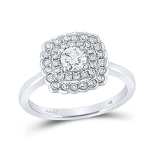 14k White Gold Round Diamond Solitaire Bridal Wedding Engagement Ring 3/4 Cttw