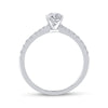 14k White Gold Pear Diamond Bridal Wedding Ring Band Set 1-1/4 Cttw