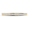 14k Yellow Gold Womens Round Diamond Wedding Band 1/6 Cttw