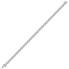 14k White Gold Womens Round Diamond Statement Tennis Bracelet 4 Cttw