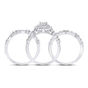 14k White Gold Princess Diamond Solitaire Bridal Wedding Engagement Ring 1 Cttw