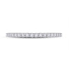 14k White Gold Womens Round Diamond Eternity Wedding Band 1/2 Cttw