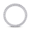 14k White Gold Womens Round Diamond Eternity Wedding Band 1/2 Cttw