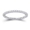 14k White Gold Womens Round Diamond Eternity Wedding Band 1/2 Cttw