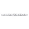 14k White Gold Womens Round Diamond Eternity Wedding Band 1 Cttw