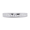 14k White Gold Womens Round Diamond Eternity Wedding Band 1/2 Cttw