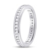 14k White Gold Womens Round Diamond Eternity Wedding Band 1/2 Cttw