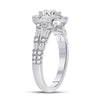 14k White Gold Round Diamond Solitaire Bridal Wedding Engagement Ring 1-3/4 Cttw