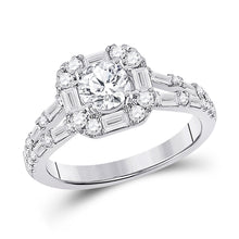  14k White Gold Round Diamond Solitaire Bridal Wedding Engagement Ring 1-3/4 Cttw