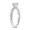 14k White Gold Round Diamond Solitaire Bridal Wedding Engagement Ring 3/4 Cttw