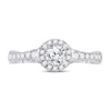 14k White Gold Round Diamond Solitaire Bridal Wedding Engagement Ring 7/8 Cttw