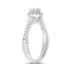 14k White Gold Round Diamond Solitaire Bridal Wedding Engagement Ring 7/8 Cttw