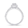 14k White Gold Round Diamond Solitaire Bridal Wedding Engagement Ring 7/8 Cttw