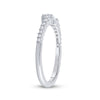 10k White Gold Womens Round Diamond Wedding Solitaire Enhancer Band 1/3 Cttw