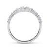 10k White Gold Womens Round Diamond Wedding Solitaire Enhancer Band 1/3 Cttw