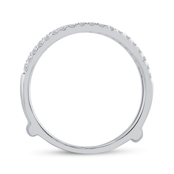 14k White Gold Round Diamond Bridal Wedding Ring Band Set 1-1/2 Cttw