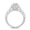 14k White Gold Pear Diamond Solitaire Bridal Wedding Engagement Ring 1 Cttw