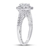 14k White Gold Pear Diamond Solitaire Bridal Wedding Engagement Ring 1 Cttw