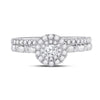 10k Two-tone Gold Round Diamond Bridal Wedding Ring Band Set 1/2 Cttw