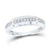 10k White Gold His Hers Round Diamond Halo Matching Wedding Set 1-1/5 Cttw
