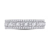14k White Gold Womens Round Diamond Anniversary Band Ring 5/8 Cttw