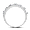 14k White Gold Womens Round Diamond Anniversary Band Ring 5/8 Cttw