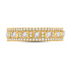 14k Yellow Gold Womens Round Diamond Anniversary Band Ring 5/8 Cttw