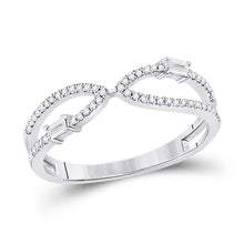  14k White Gold Womens Baguette Diamond Fashion Ring 1/6 Cttw