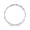 14k White Gold Womens Round Diamond Scattered Band Ring 1/10 Cttw