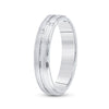 14k White Gold Womens Round Diamond Scattered Band Ring 1/10 Cttw
