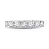 14k White Gold Womens Round Diamond Single Row Band Ring 1 Cttw