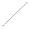 14k White Gold Womens Round Diamond Tennis Bracelet 2 Cttw