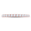 10k Rose Gold Womens Round Diamond Wedding Single Row Band 1/2 Cttw