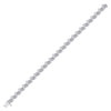10k White Gold Womens Round Diamond Tennis Bracelet 1 Cttw