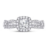 14k White Gold Cushion Diamond Solitaire Bridal Wedding Engagement Ring 1-1/3 Cttw